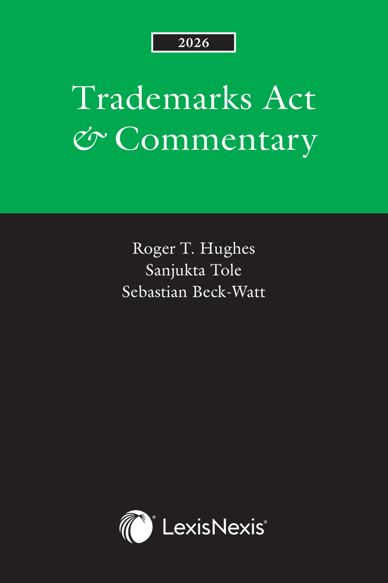 Trademarks Act & Commentary, 2026 Edition + E-Book