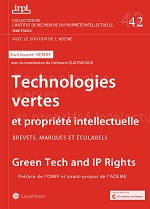Technologies vertes et propriété intellectuelle (IRPI n°42)