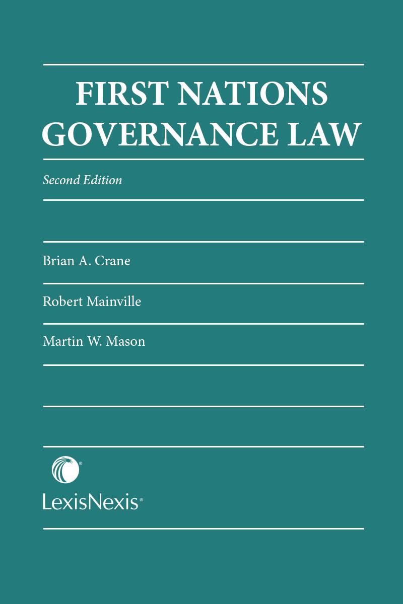First Nations Governance Law, 2nd Edition