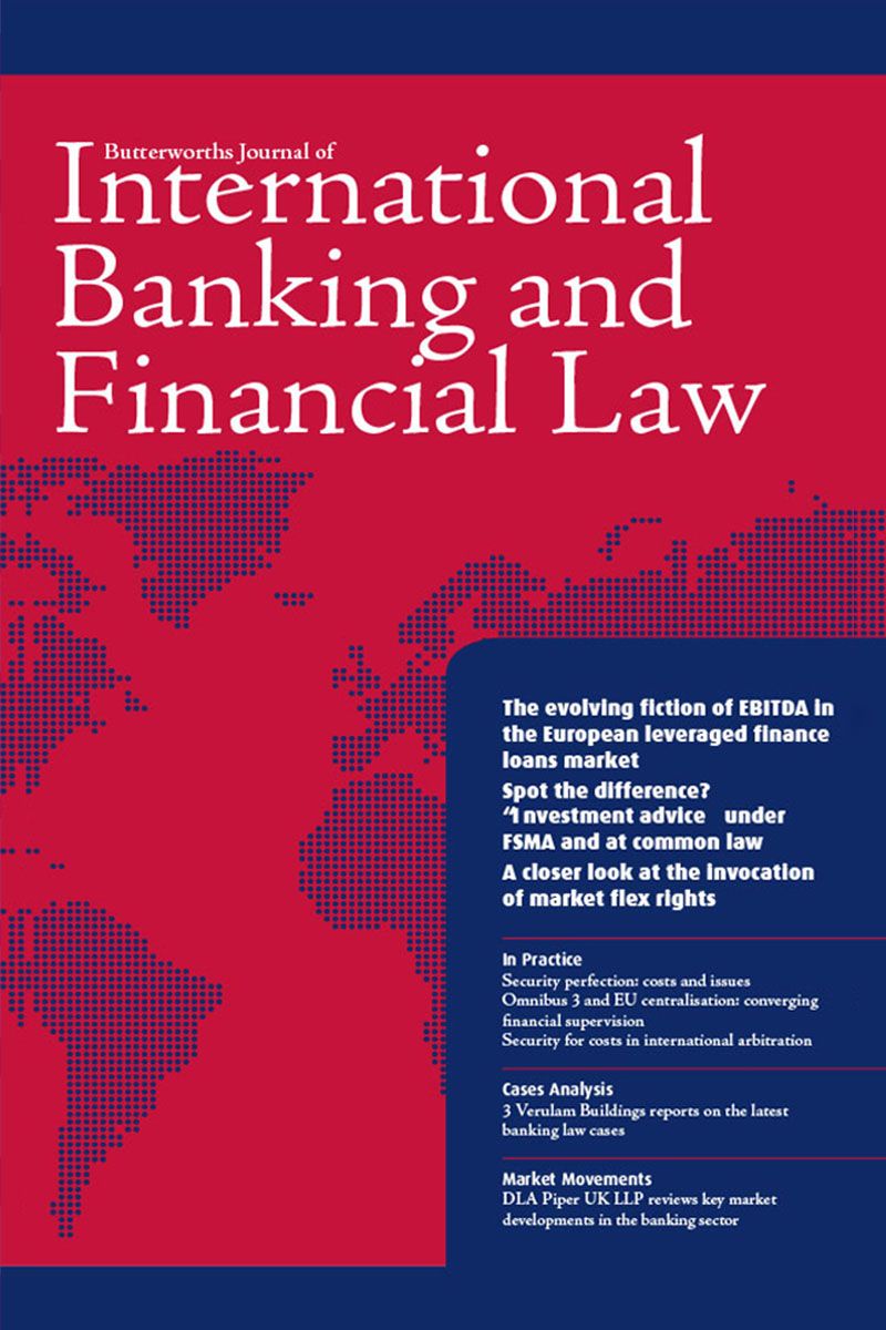 Butterworths Journal of International Banking and Financial Law
