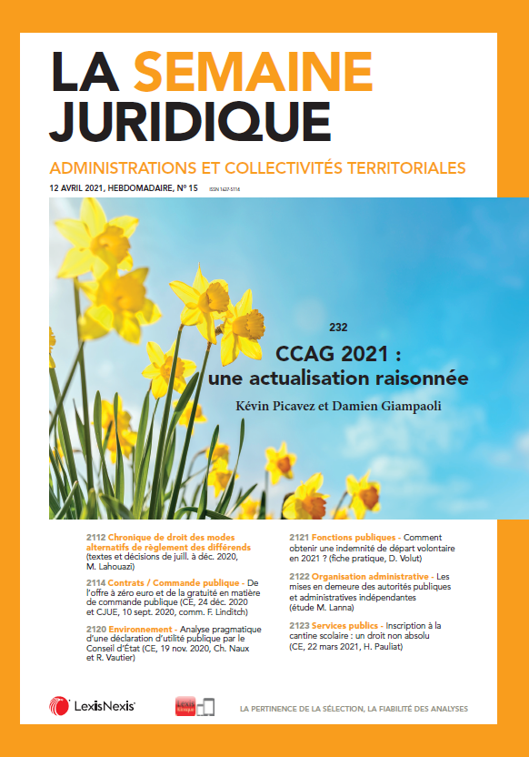 La Semaine Juridique - Administrations et collectivités territoriales