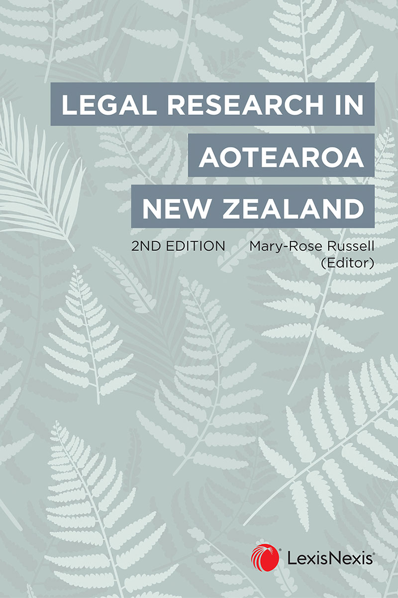 Legal Research in Aotearoa New Zealand, 2nd edition book cover