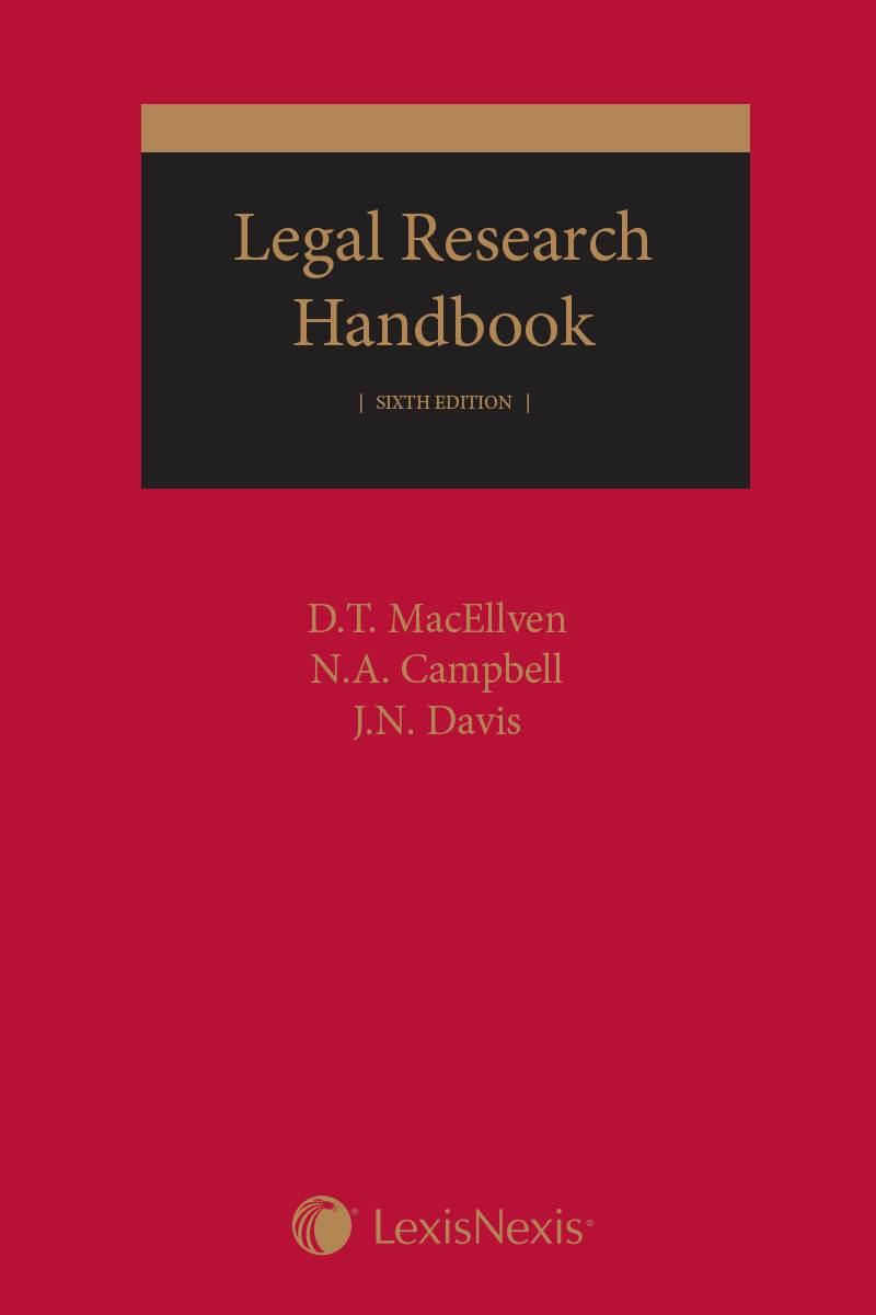 Legal Research Handbook, 6th Edition
