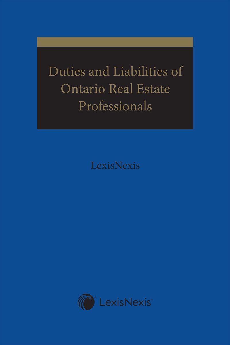 Duties and Liabilities of Ontario Real Estate Professionals 