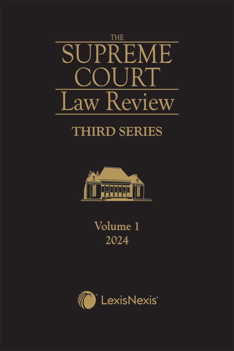 Supreme Court Law Review, 3rd Series, Volume 1