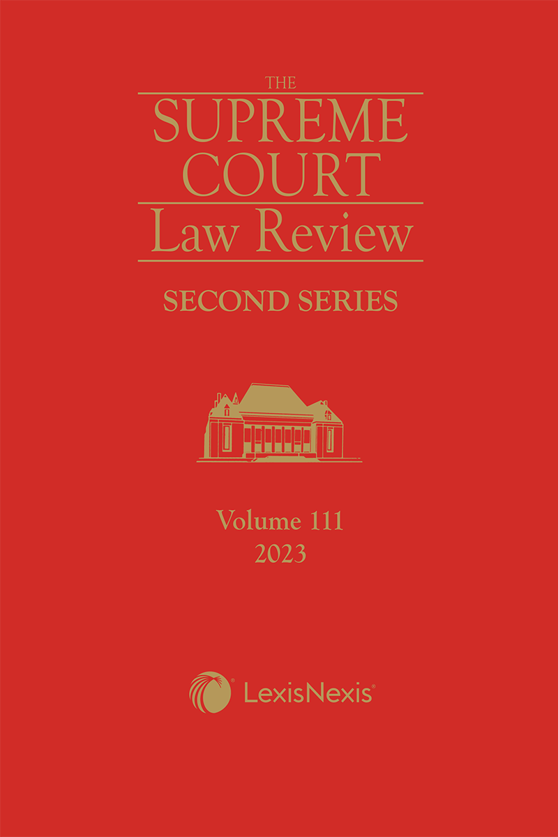 Supreme Court Law Review, 2nd Series, Volume 111