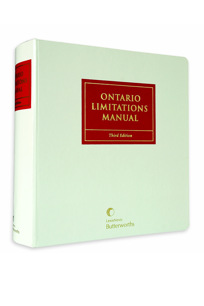 Ontario Limitations Manual, 3rd Edition