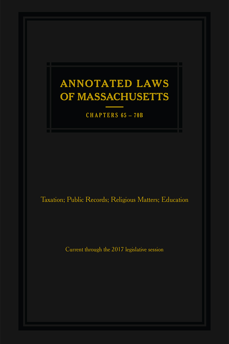 ALM Mini Set - Ch. 65-83: Education; Public Records; Religious Matters