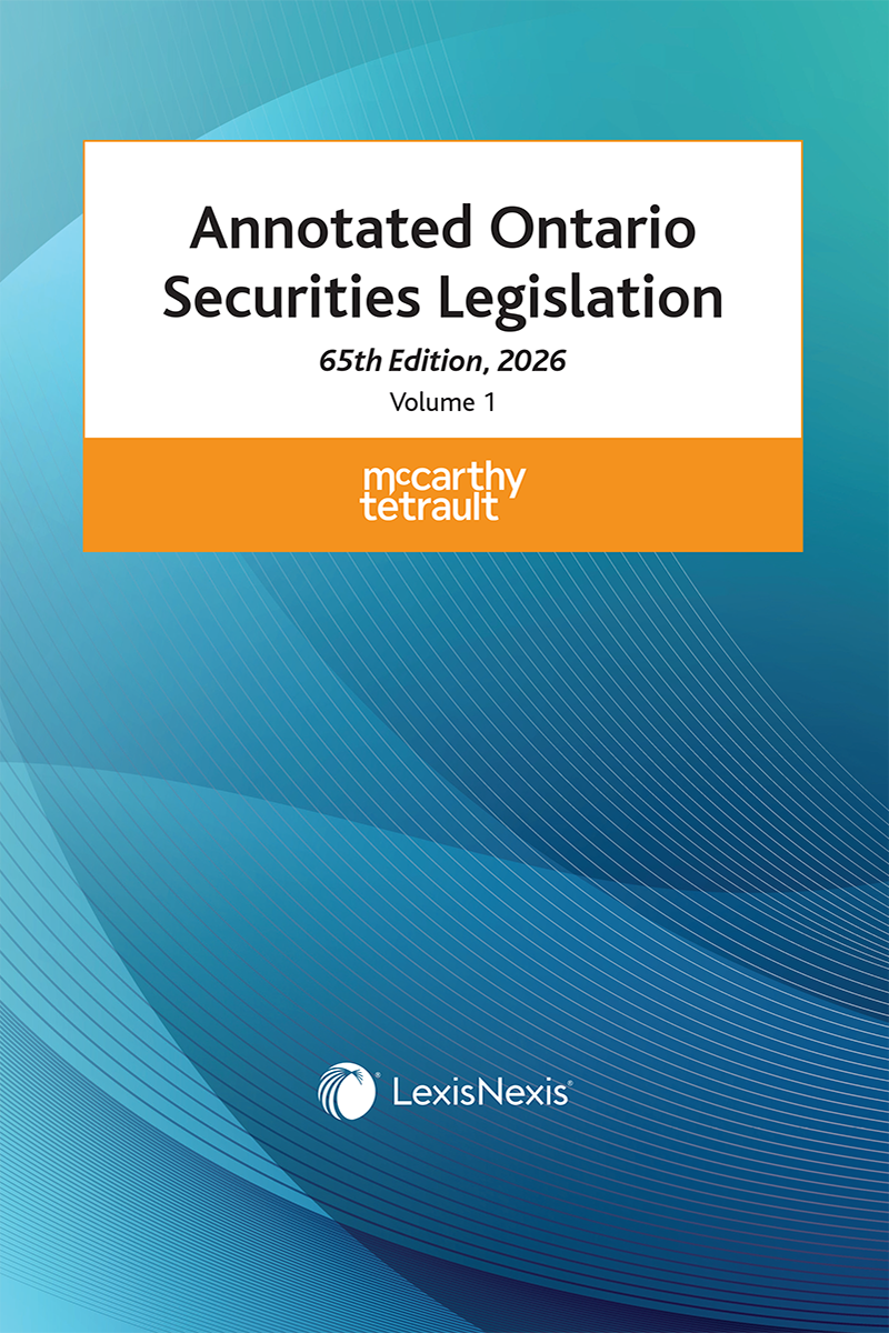 Annotated Ontario Securities Legislation, 65th Edition, 2026