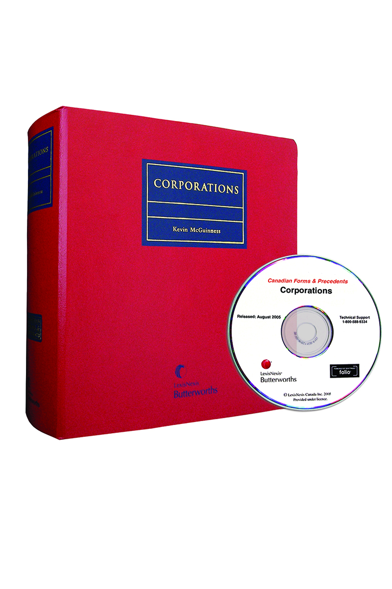 Canadian Forms & Precedents – Commercial Transactions – Corporations