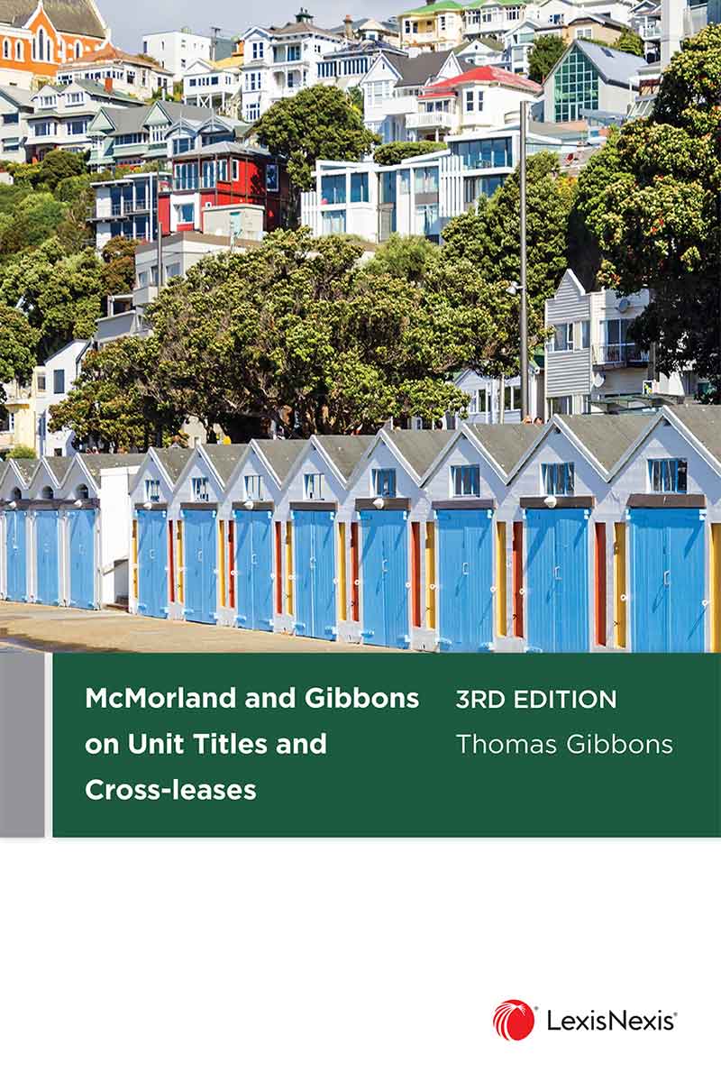 Book cover for McMorland and Gibbons on Unit Titles and Cross-leases, 3rd Edition by Thomas Gibbons.