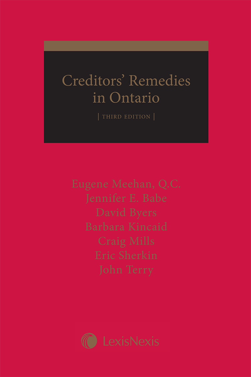 Creditors' Remedies in Ontario, 3rd Edition