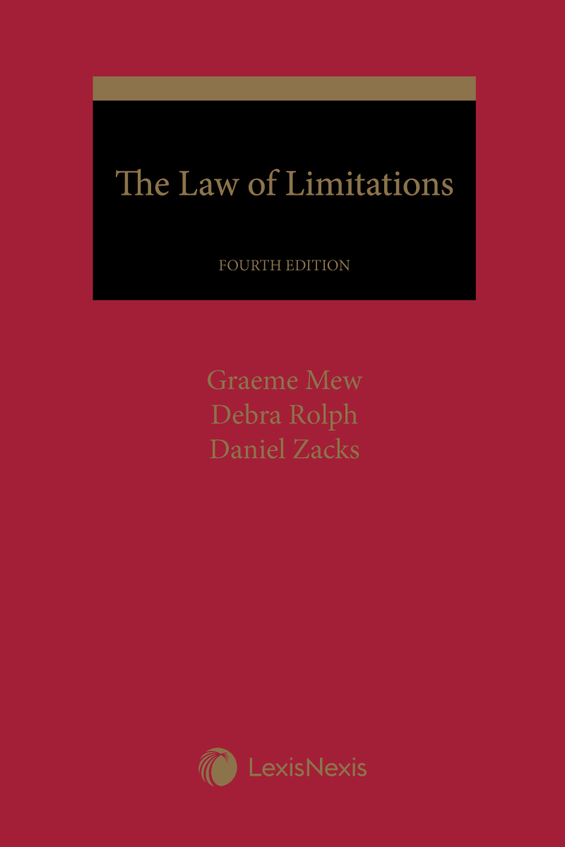 The Law of Limitations, 4th Edition