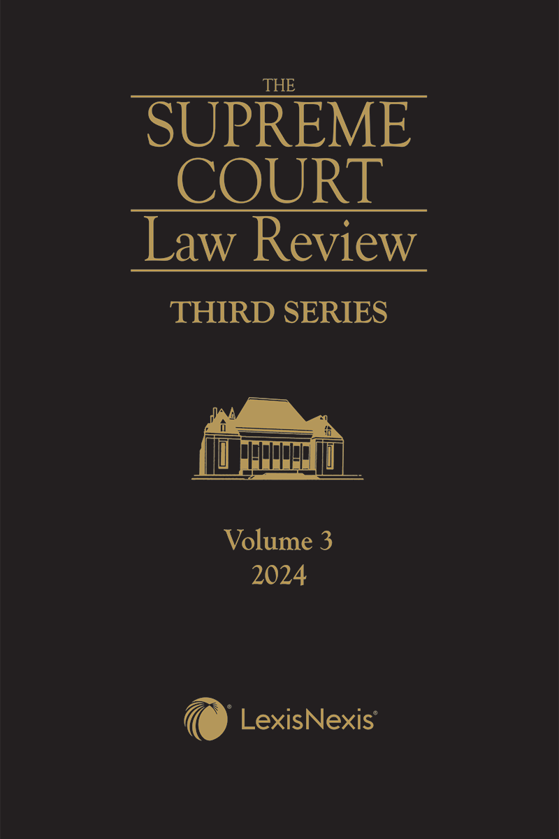 Supreme Court Law Review, 3rd Series, Volume 3