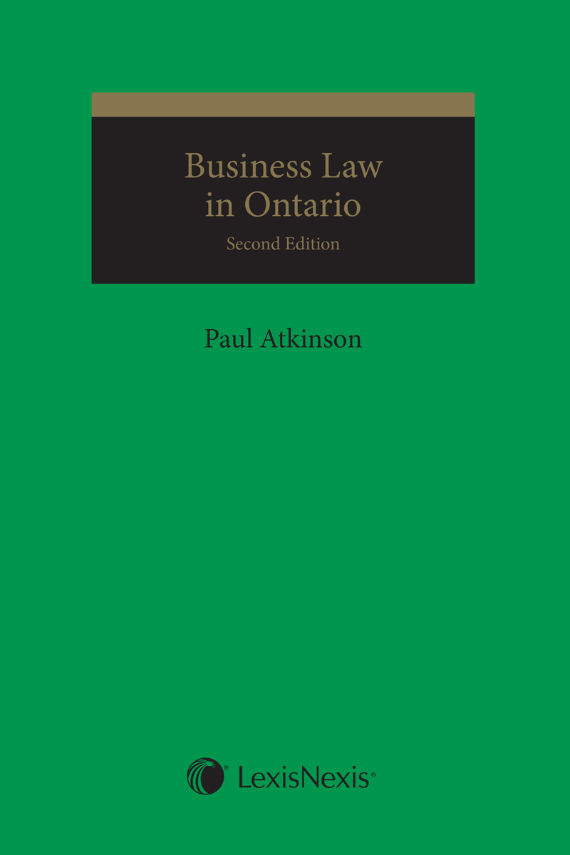 Business Law in Ontario, 2nd Edition