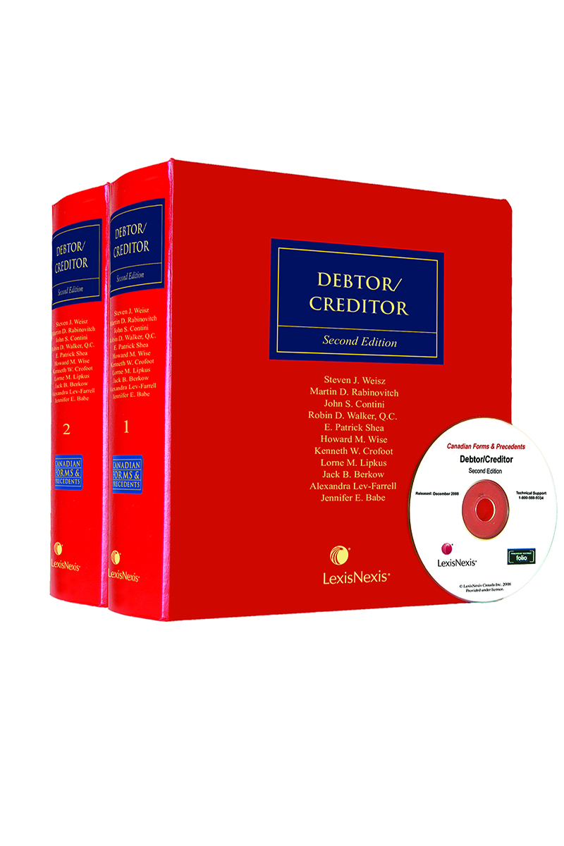 Canadian Forms & Precedents - Debtor/Creditor, 2nd Edition
