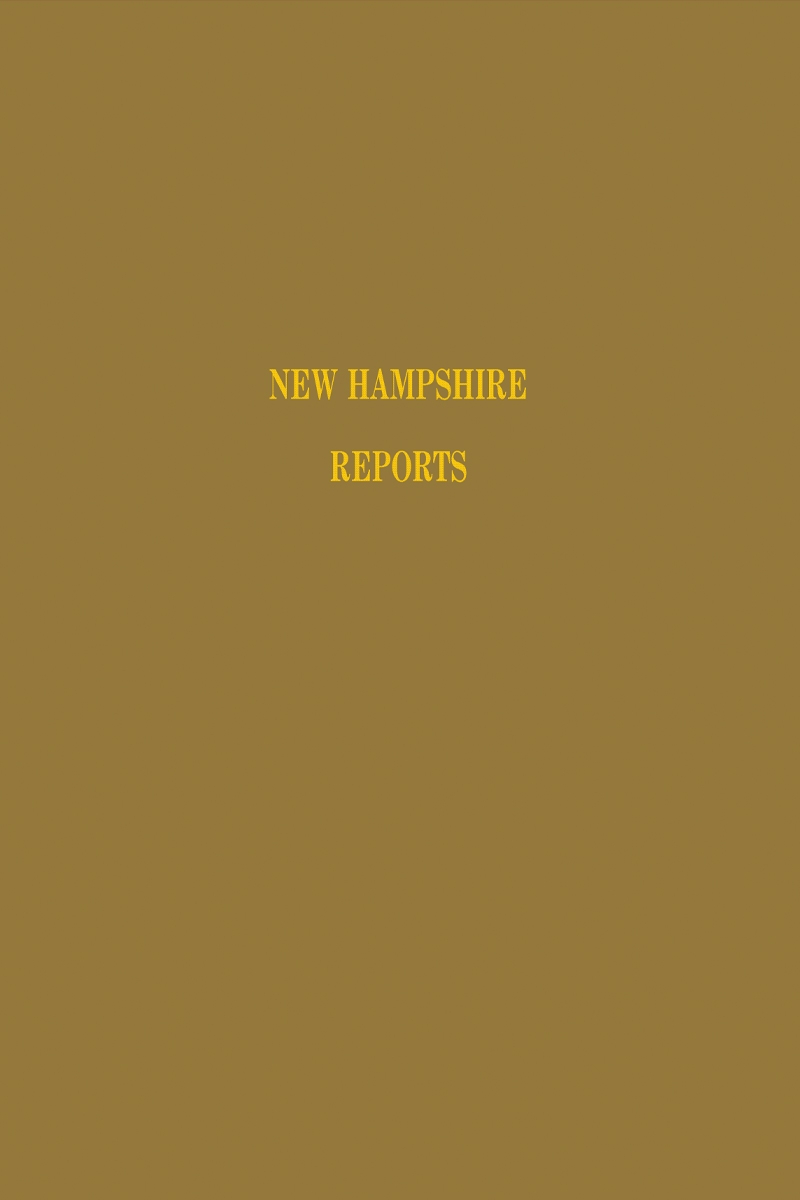 New Hampshire Reports Current Bound Volume