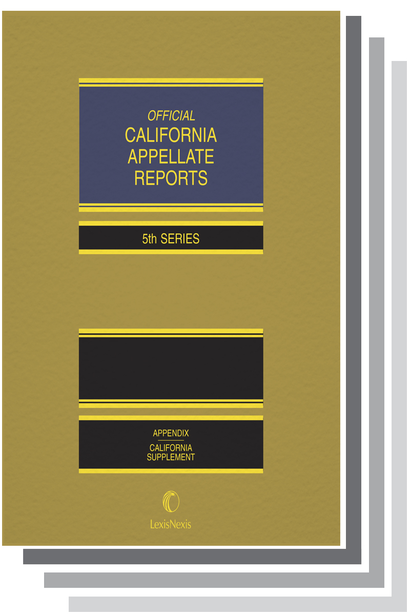 California Official Reports Appellate Bound Volume