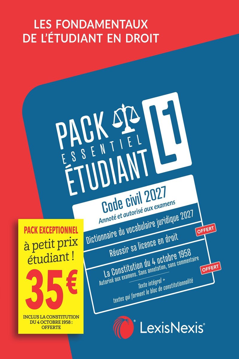 Pack étudiant essentiel L1 - 2027 
