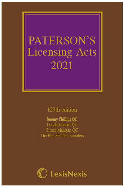 Paterson's Licensing Acts 2021 including CD-ROM