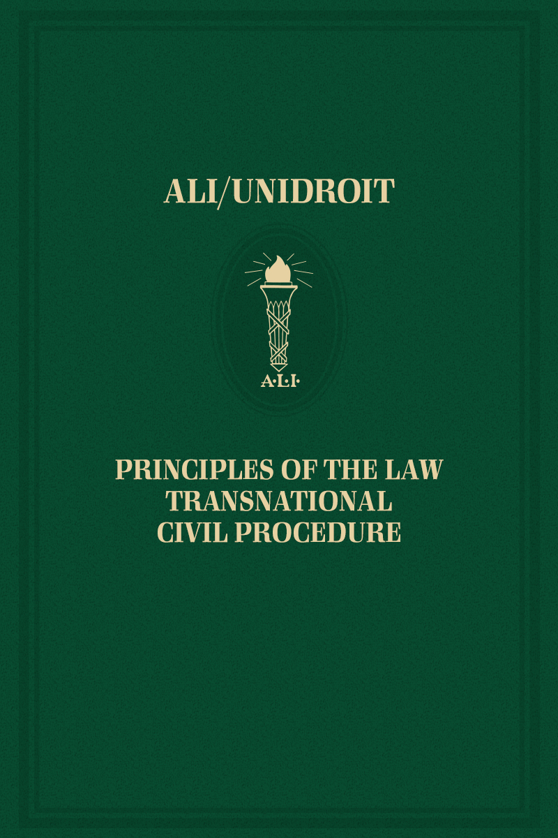 Principles of the Law, Transnational Civil Procedure book cover