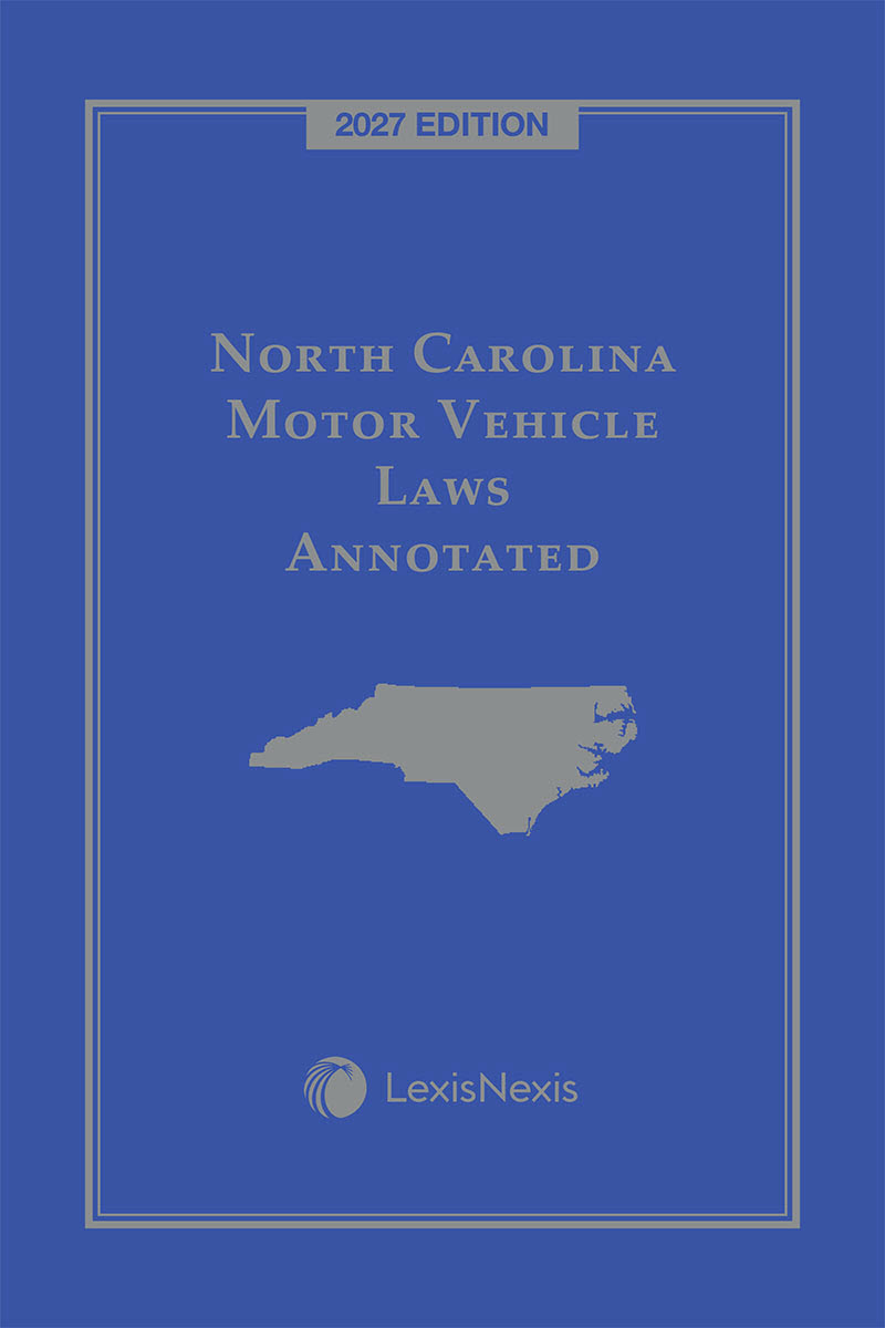 Motor Vehicle Laws of North Carolina book cover