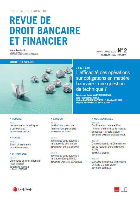 Revue de droit bancaire et financier