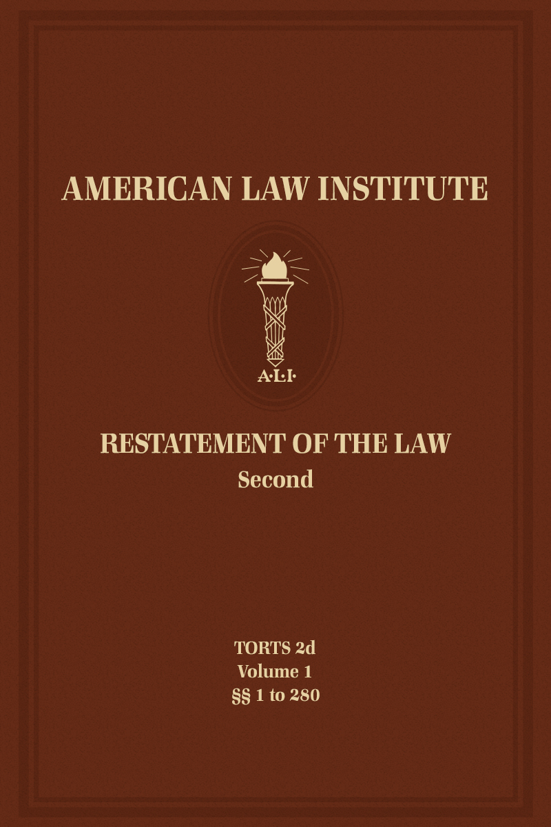 Restatement of the Law Second, Torts book cover