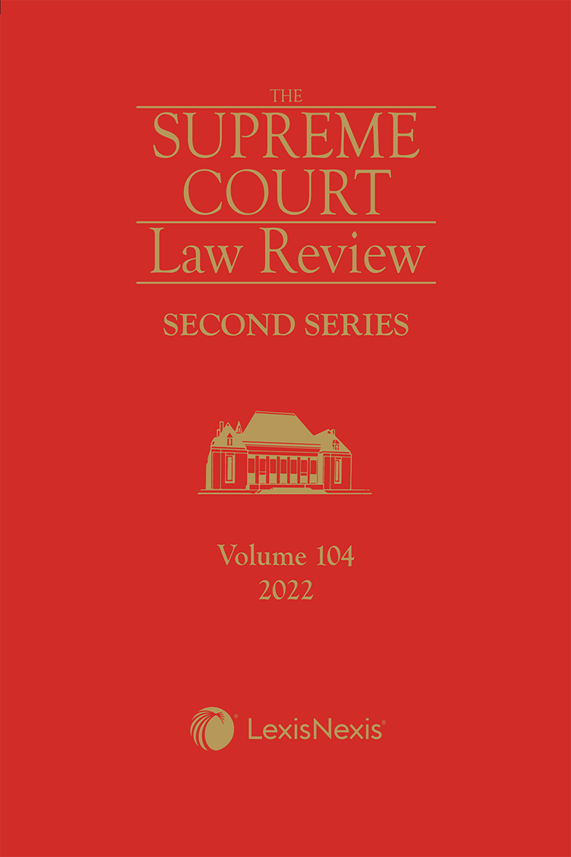 Supreme Court Law Review, 2nd Series, Volume 104