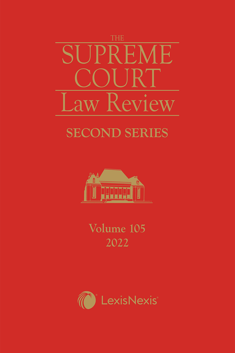 Supreme Court Law Review, 2nd Series, Volume 105