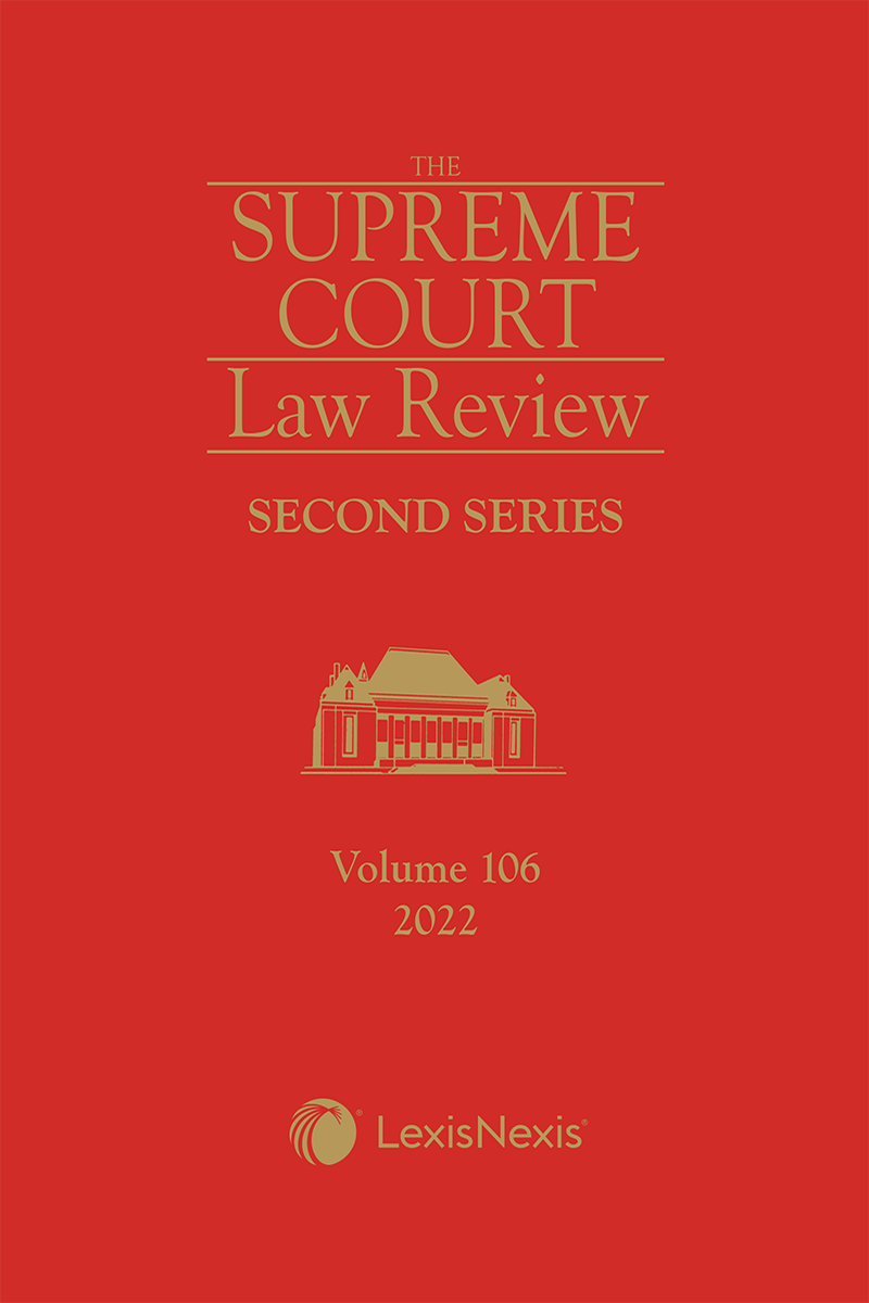 Supreme Court Law Review, 2nd Series, Volume 106