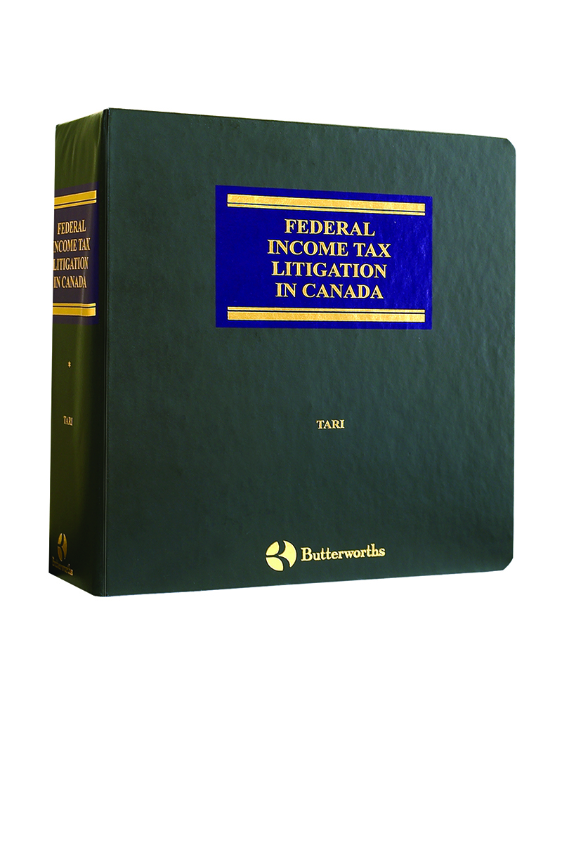 Federal Income Tax Litigation in Canada