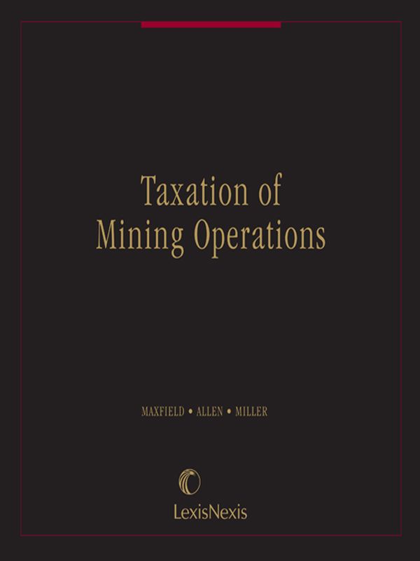 Taxation of Mining Operations
