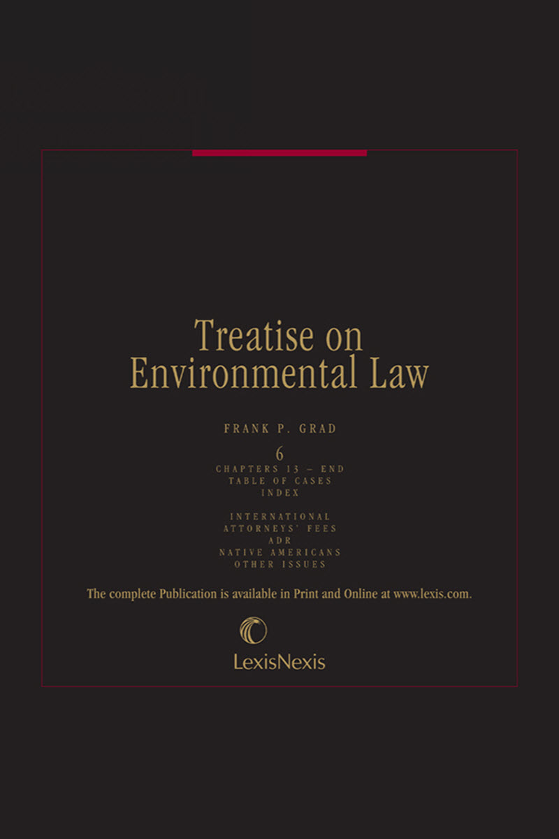 Treatise on Environmental Law (Volumes 1 through 6)