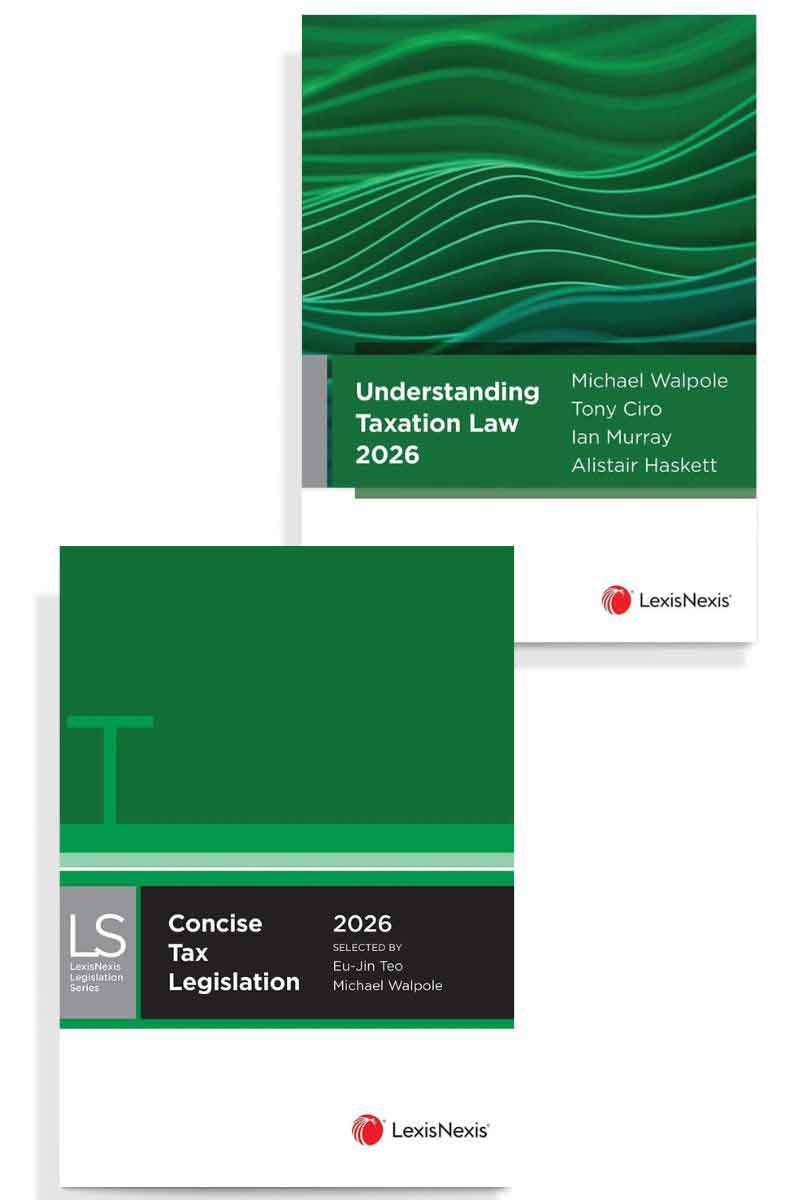 Book cover of Understanding Taxation Law 2026 & Concise Tax Legislation 2026 bundle.