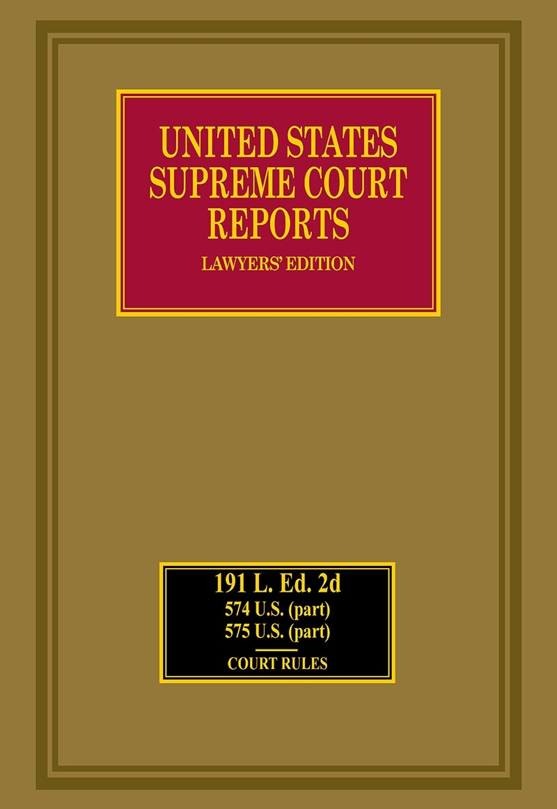 United States Supreme Court Reports, Lawyers' Edition