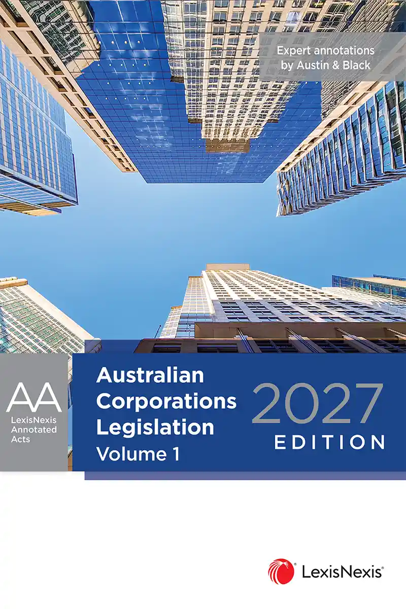 Australian Corporations Legislation 2027 (2 Volume Set) book cover