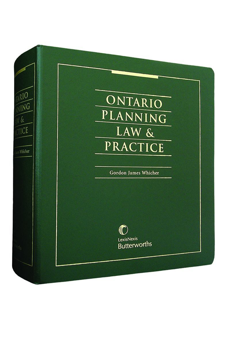 Ontario Planning Law & Practice